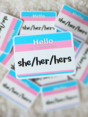 Hello, My Pronouns are She / Her / Hers Plannar