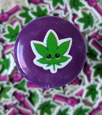 Mini Kawaii Marijuana Weed Leaf Plannar