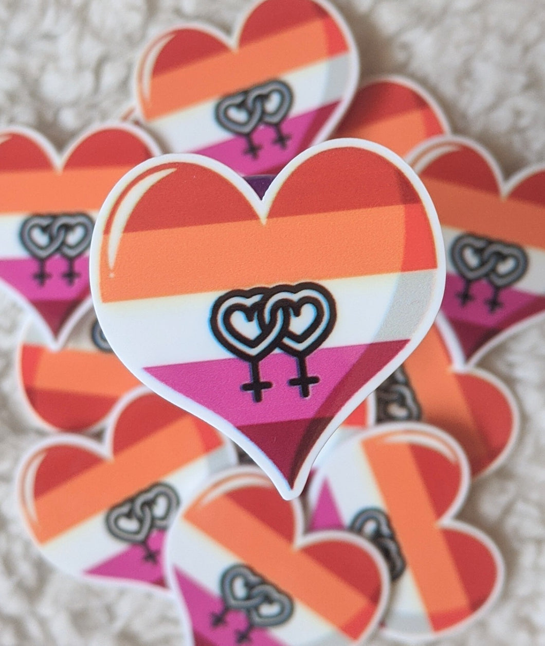 Lesbian Flag Heart Plannar