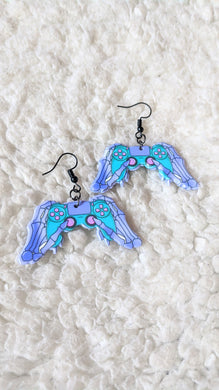 Skeleton Hands Controller Alternative Gamer Acrylic Earrings