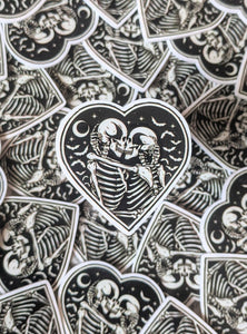 Skeleton Couple Heart Plannar