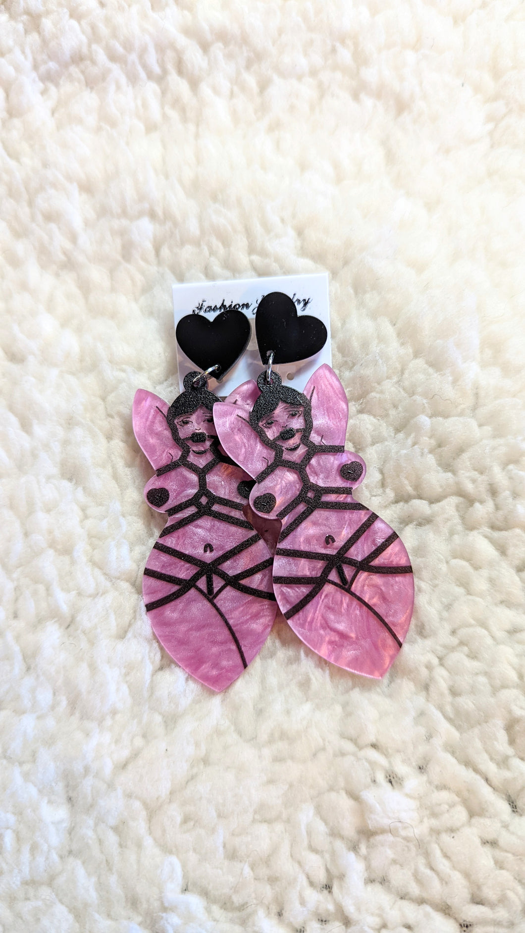 Bondage Acrylic Plus Size BDSM Earrings