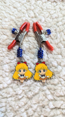 Sailor Venus Jeweled Nipple Clamps