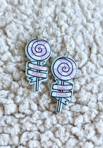 Sweet Poison Lollipop Acrylic Earrings