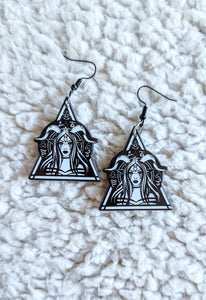 Ram Bealzebub Goddess Witch Alternative Acrylic Earrings