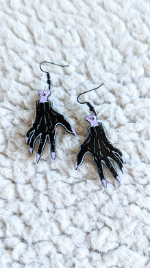 Dismembered Witch Hands Alternative Halloween Acrylic Earrings