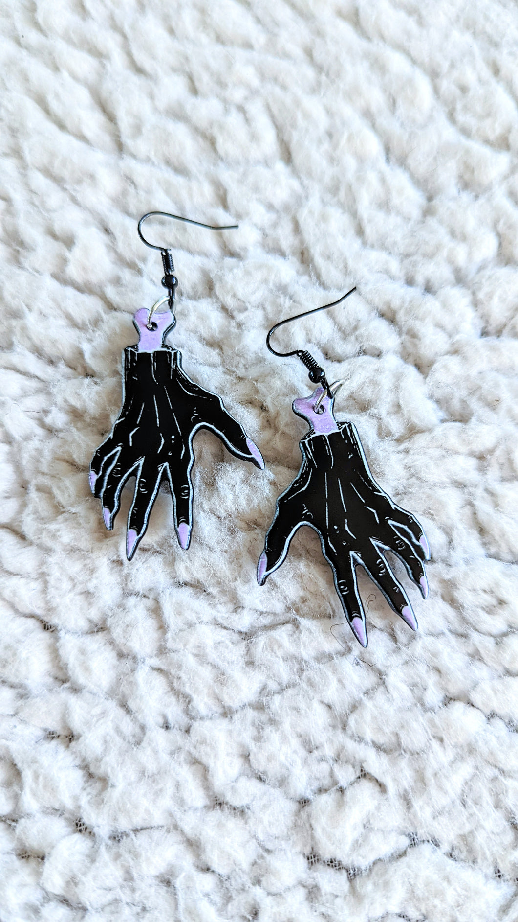 Dismembered Witch Hands Alternative Halloween Acrylic Earrings